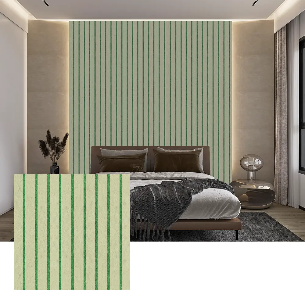 Painéis acústicos PET coloridos para decoração de paredes interiores