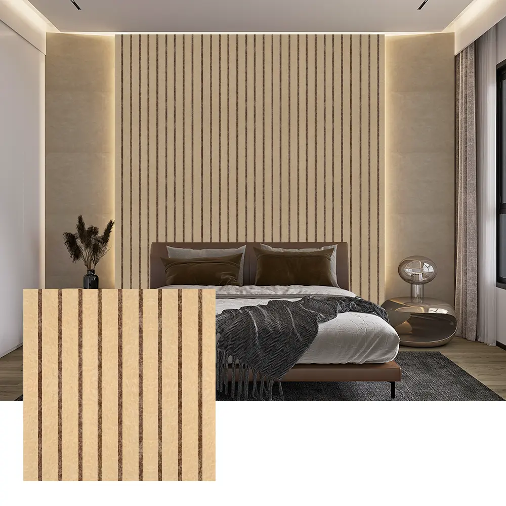 Painéis acústicos PET coloridos para decoração de paredes interiores