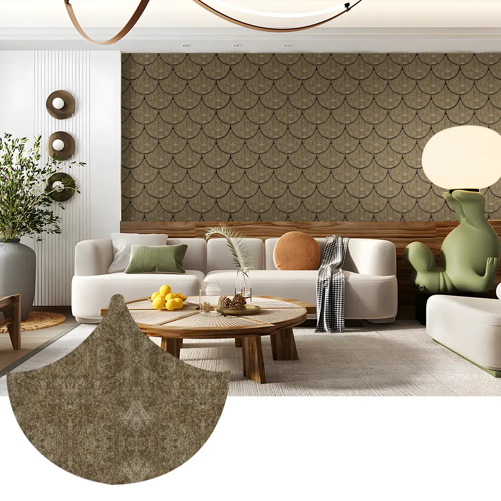 Painéis acústicos PET decorativos para espaços de parede elegantes
