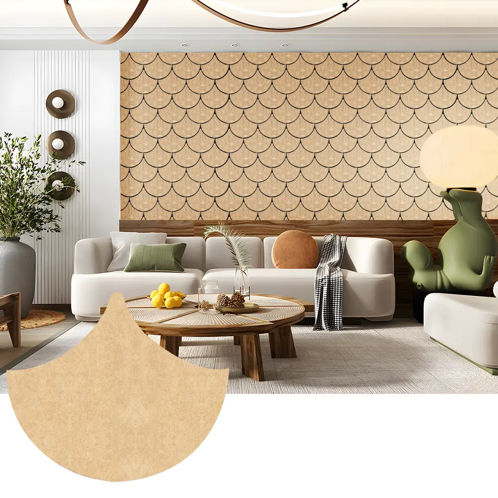 Painéis acústicos PET decorativos para espaços de parede elegantes