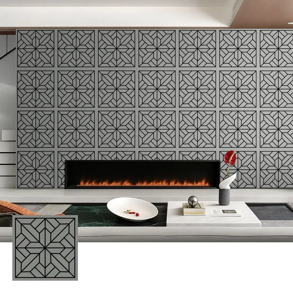 Painéis acústicos decorativos de folheado de madeira para uso interno