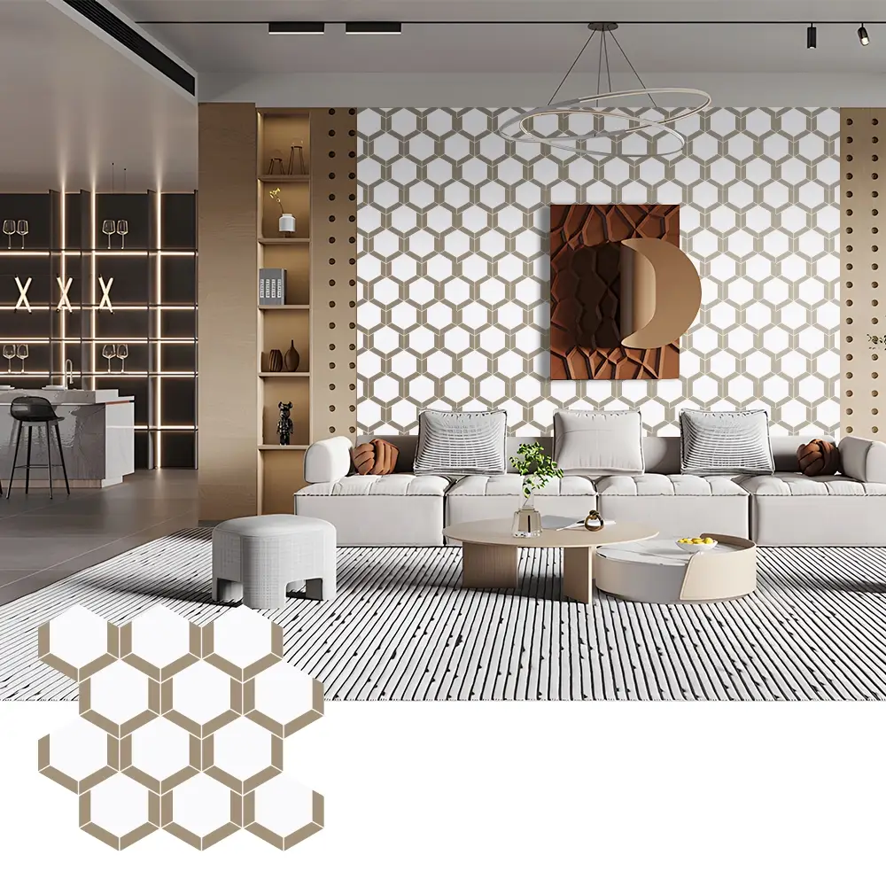 Fácil instalação de painéis acústicos de feltro PET para decoração de parede