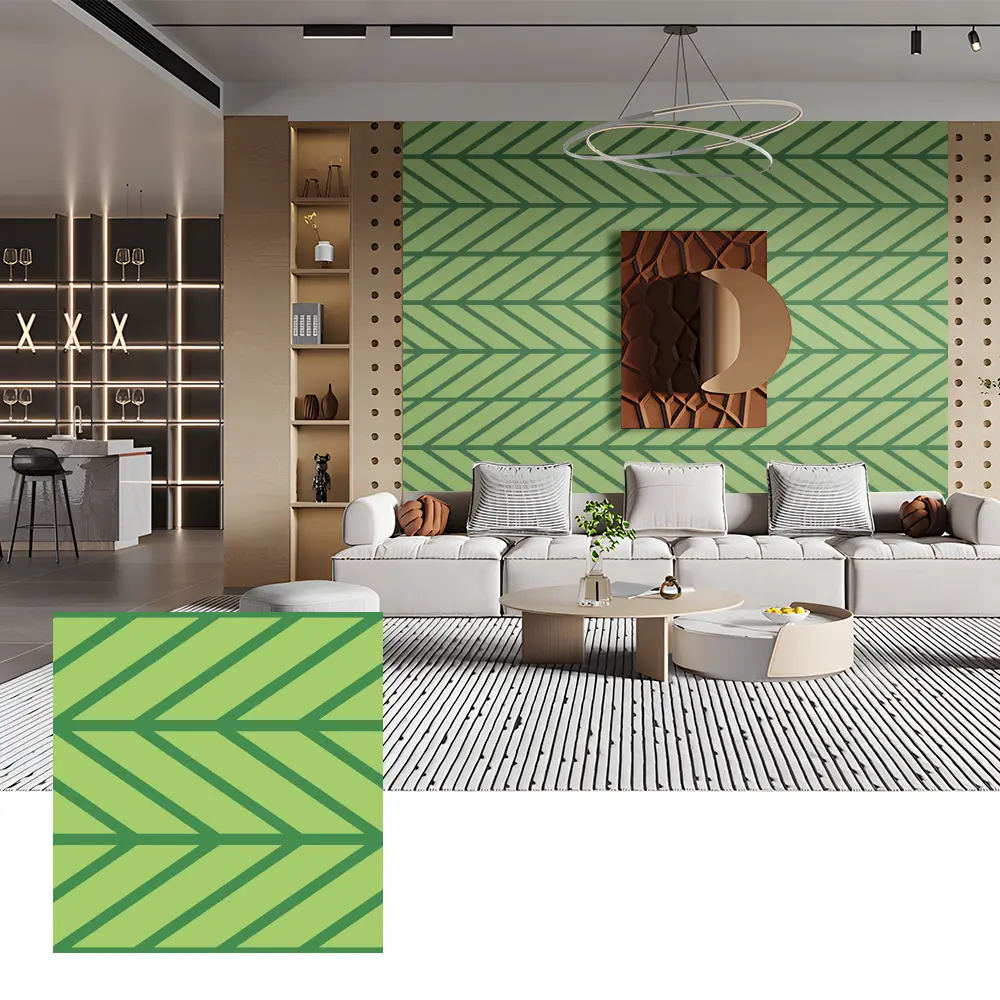 Painéis acústicos PET para decoração de paredes interiores