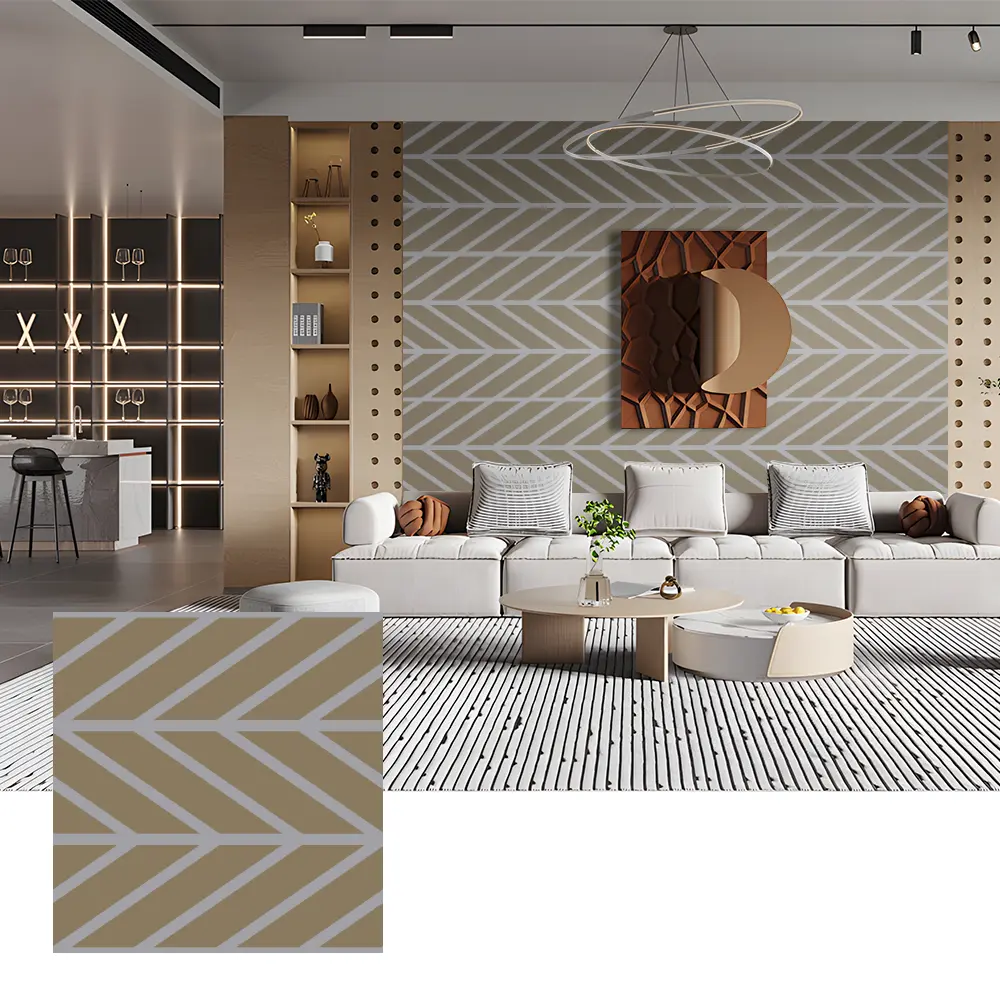 Painéis acústicos PET para decoração de paredes interiores