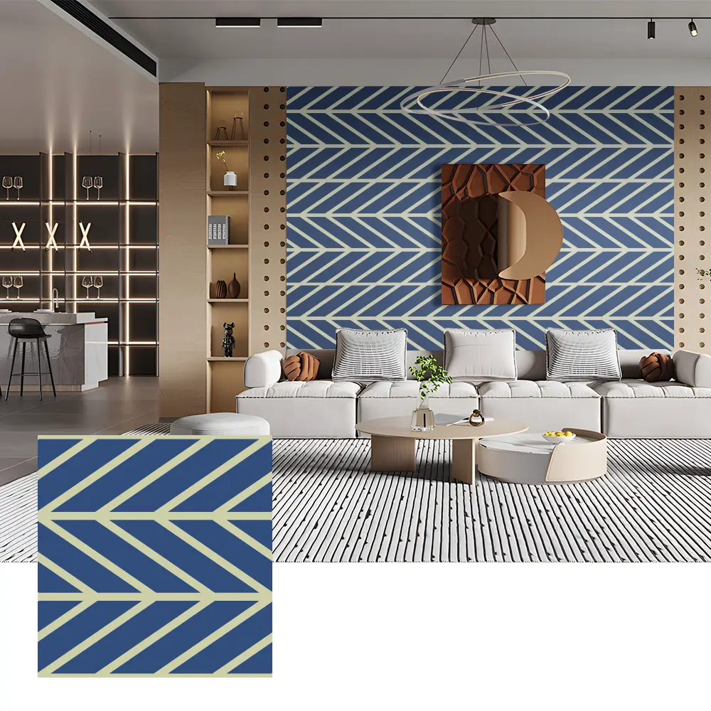 Painéis acústicos PET para decoração de paredes interiores