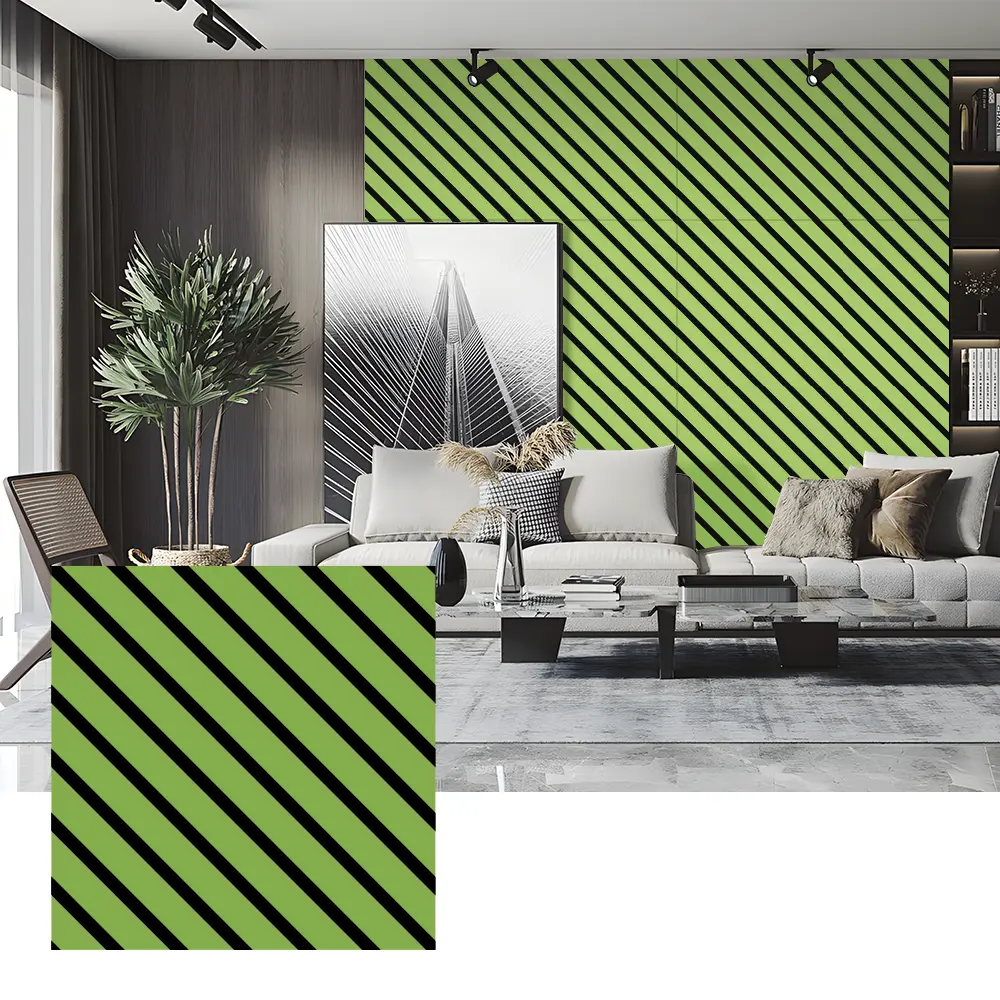 Painéis de feltro PET com absorção de som para paredes internas