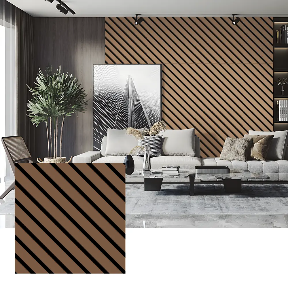 Painéis de feltro PET com absorção de som para paredes internas Painéis de feltro PET com absorção de som para paredes internas